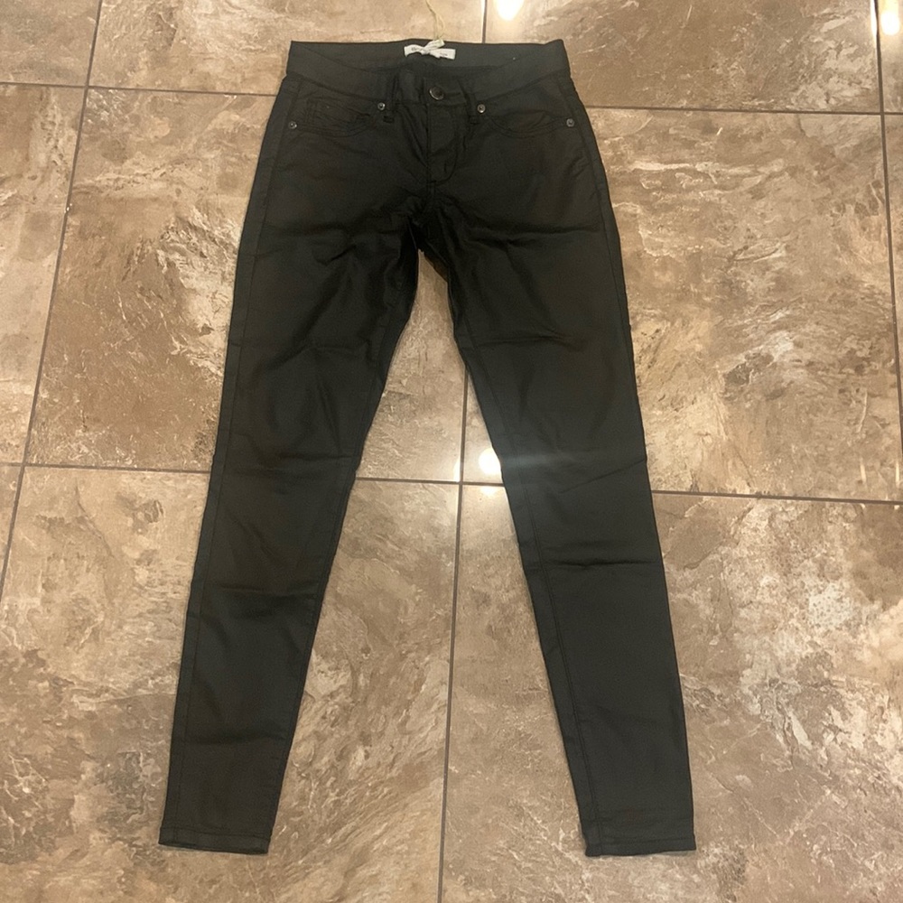 BCBGeneration Black faux leather skinny pants - size 23